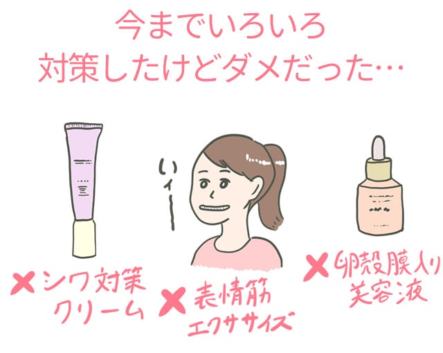 今までしてきたシワ対策